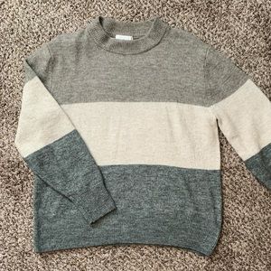 H&M Crewneck Colorblock Sweater
